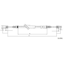 Cable de freins Cabor 11.6561