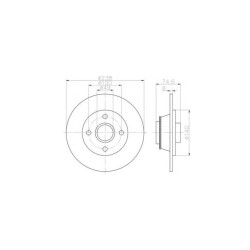 Lot de 2 Disque (x1) TEXTAR 92154003