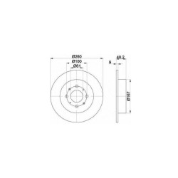 Lot de 2 Disque (x1) TEXTAR 92125403