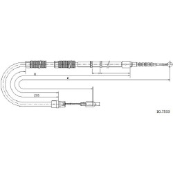 Cable de freins Cabor 10.7533