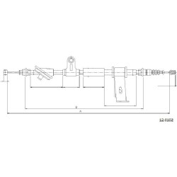 Cable de freins Cabor 12.0102