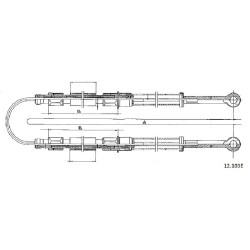 Cable de freins Cabor 12.103E