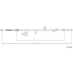 Cable de freins Cabor 17.1439