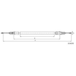 Cable de freins Cabor 10.6235