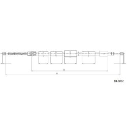 Cable de freins Cabor 10.6032