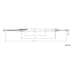 Cable de freins Cabor 10.6771