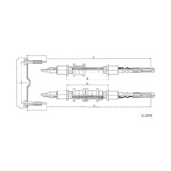 Cable de freins Cabor 11.5971