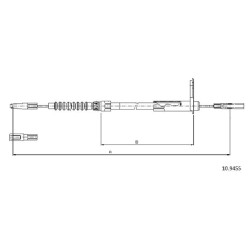 Cable de freins Cabor 10.9455