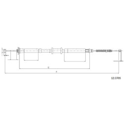 Cable de freins Cabor 12.0705