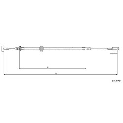 Cable de freins Cabor 12.3721