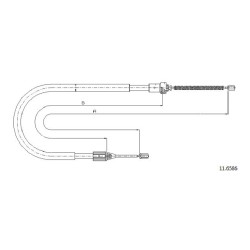 Cable de freins Cabor 11.6586