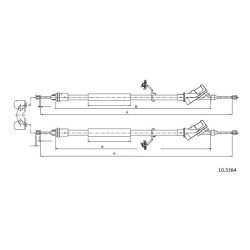 Cable de freins Cabor 10.5364