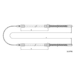 Cable de freins Cabor 12.3702