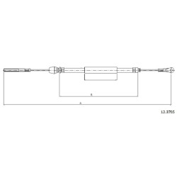 Cable de freins Cabor 12.3705