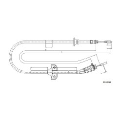 Cable de freins Cabor 10.8068