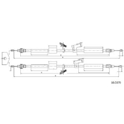 Cable de freins Cabor 10.5370