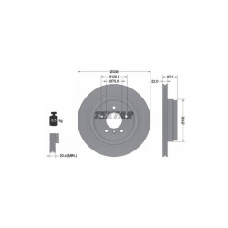 Lot de 2 Disque (x1) TEXTAR 92137905