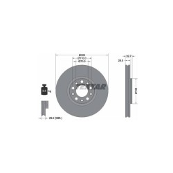 Lot de 2 Disque (x1) TEXTAR 92293903