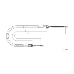 Cable de freins Cabor 11.6583