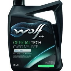 Huile WOLF OFFICIALTECH 0W30 MS-BFE Bidon 5L