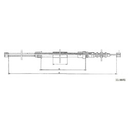 Cable de freins Cabor 11.6641