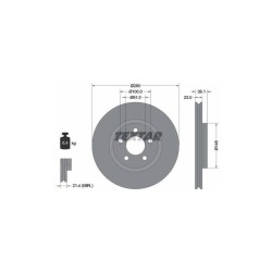 Lot de 2 Disque (x1) TEXTAR 92108505