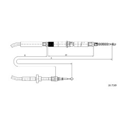 Cable de freins Cabor 10.7589