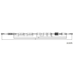 Cable de freins Cabor 10.5170