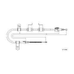 Cable de freins Cabor 17.2540