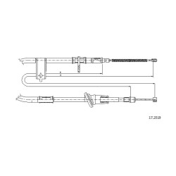 Cable de freins Cabor 17.2519