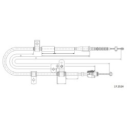 Cable de freins Cabor 17.2524