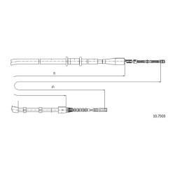 Cable de freins Cabor 10.7503