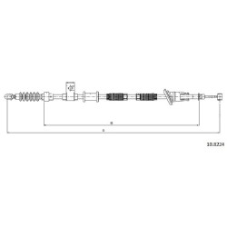 Cable de freins Cabor 10.8224