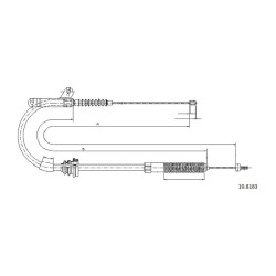 Cable de freins Cabor 10.8183