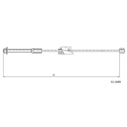 Cable de freins Cabor 11.5449