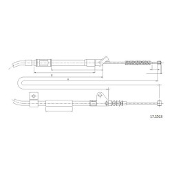 Cable de freins Cabor 17.1513