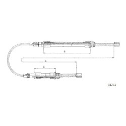 Cable de freins Cabor 1171.1