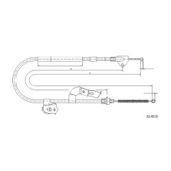 Cable de freins Cabor 10.4510