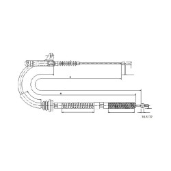 Cable de freins Cabor 10.8172