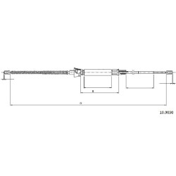 Cable de freins Cabor 10.9050