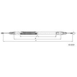 Cable de freins Cabor 10.6232