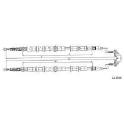 Cable de freins Cabor 11.5938