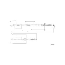 Cable de freins Cabor 17.1445