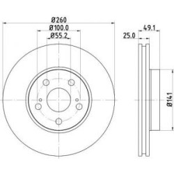 Jeu Disques Mintex MDC1068