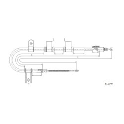 Cable de freins Cabor 17.2544