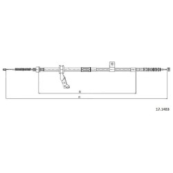 Cable de freins Cabor 17.1483