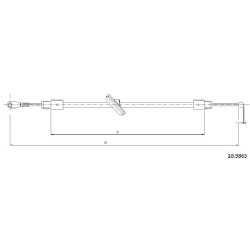 Cable de freins Cabor 10.9865