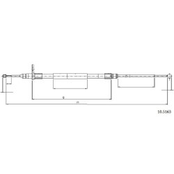 Cable de freins Cabor 10.5163