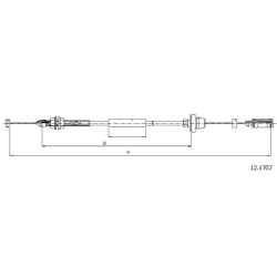 Cable de freins Cabor 12.3707