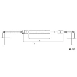 Cable de freins Cabor 10.4707